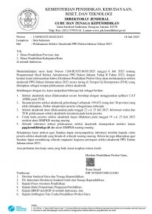 Pengumuman Pelaksanaan Seleksi Akademik PPG Dalam Jabatan Tahun 2023