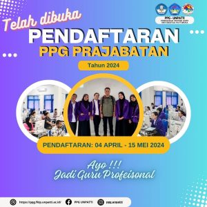 PEMBUKAAN PENDAFTARAN PPG PRAJABATAN GELOMBANG 2 TAHUN 2024